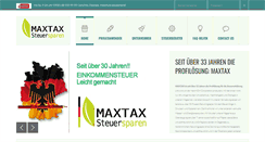 Desktop Screenshot of maxtax.de