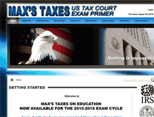 Tablet Screenshot of maxtax.com
